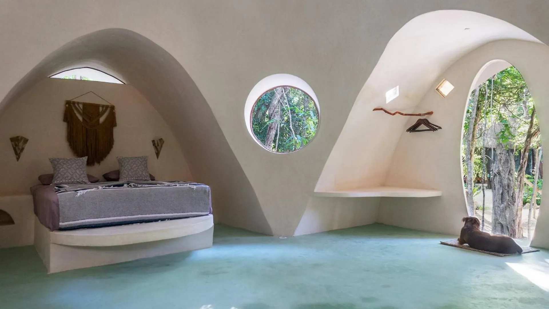 Unique Jungle Dome 2 Queen Beds تولوم بيت خشبي